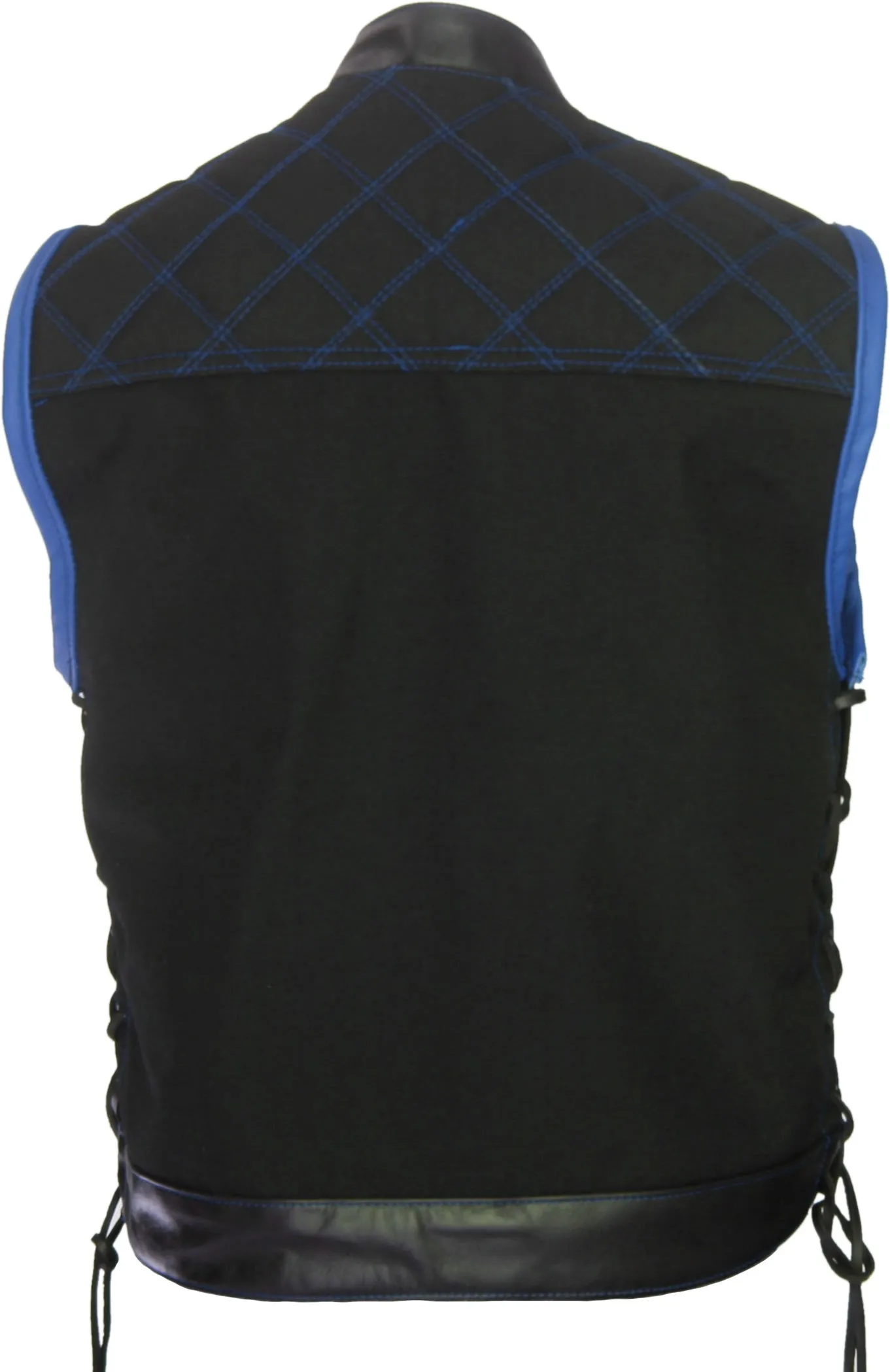 Double Stitch Diamond Biker Vest  Water Resistant Military Grade Fabric (Cordura)