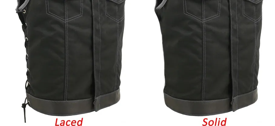 Double Stitch Diamond Biker Vest  Water Resistant Military Grade Fabric (Cordura)
