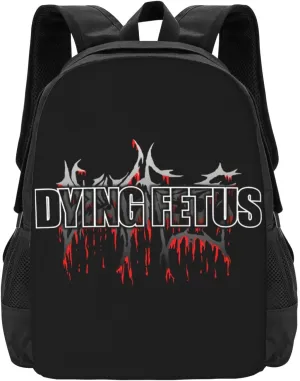 Dying Musics Fetus Band Backpack Large Capacity Backpacks Minimalist Leisure Travel Daypack 16.5 inch