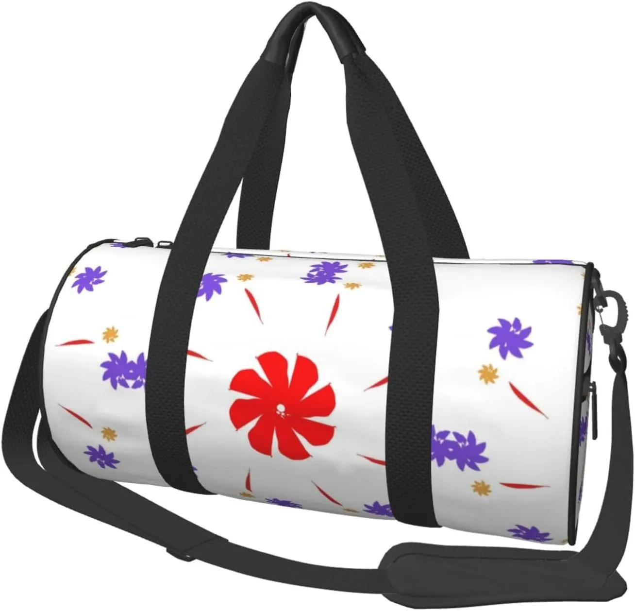 Eight-Way Rotating Flower* Round Large Capacity Foldable Duffel Bag For Women Men, Gym Tote, Sports Duffel.