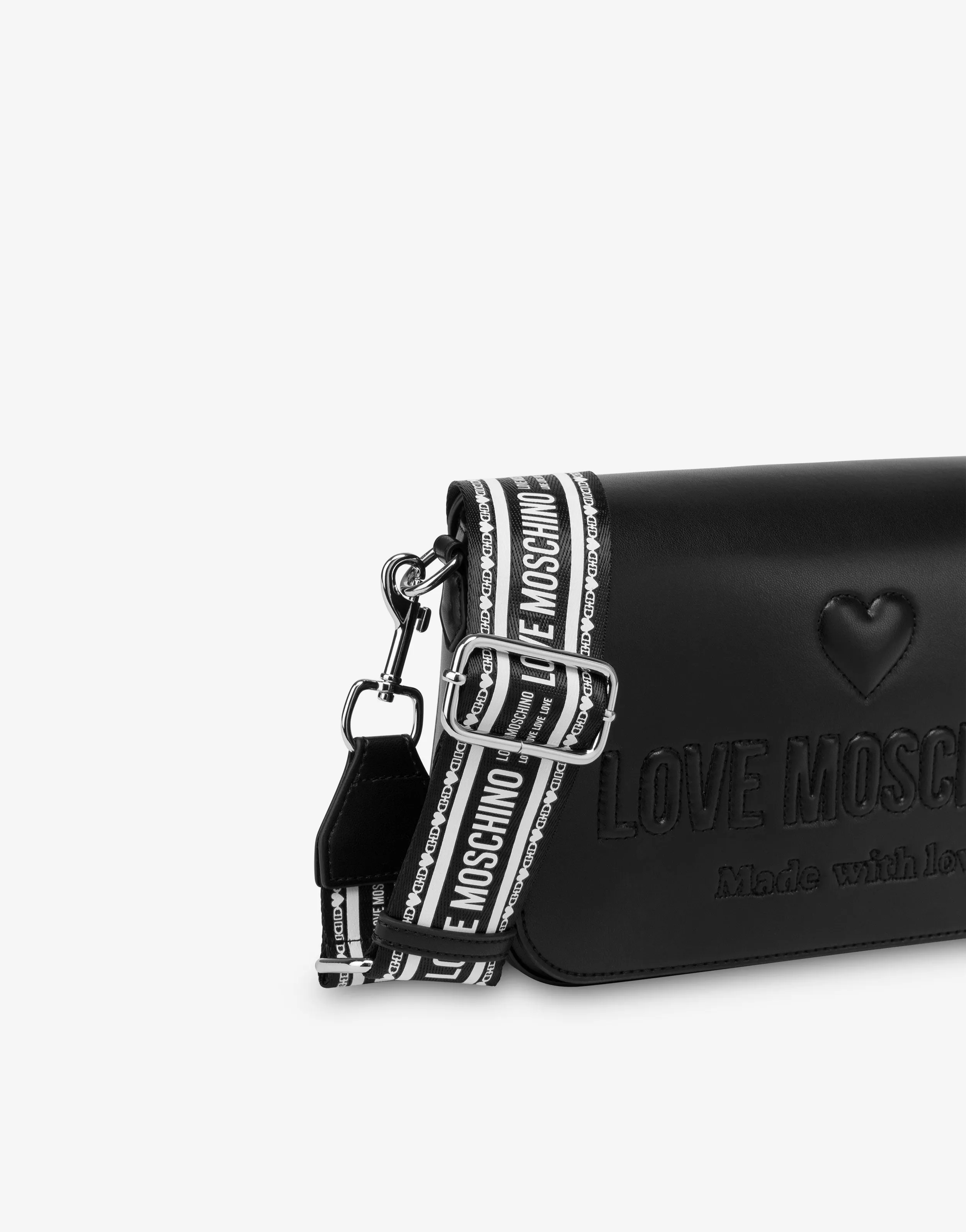 Embossed logo crossbody bag
