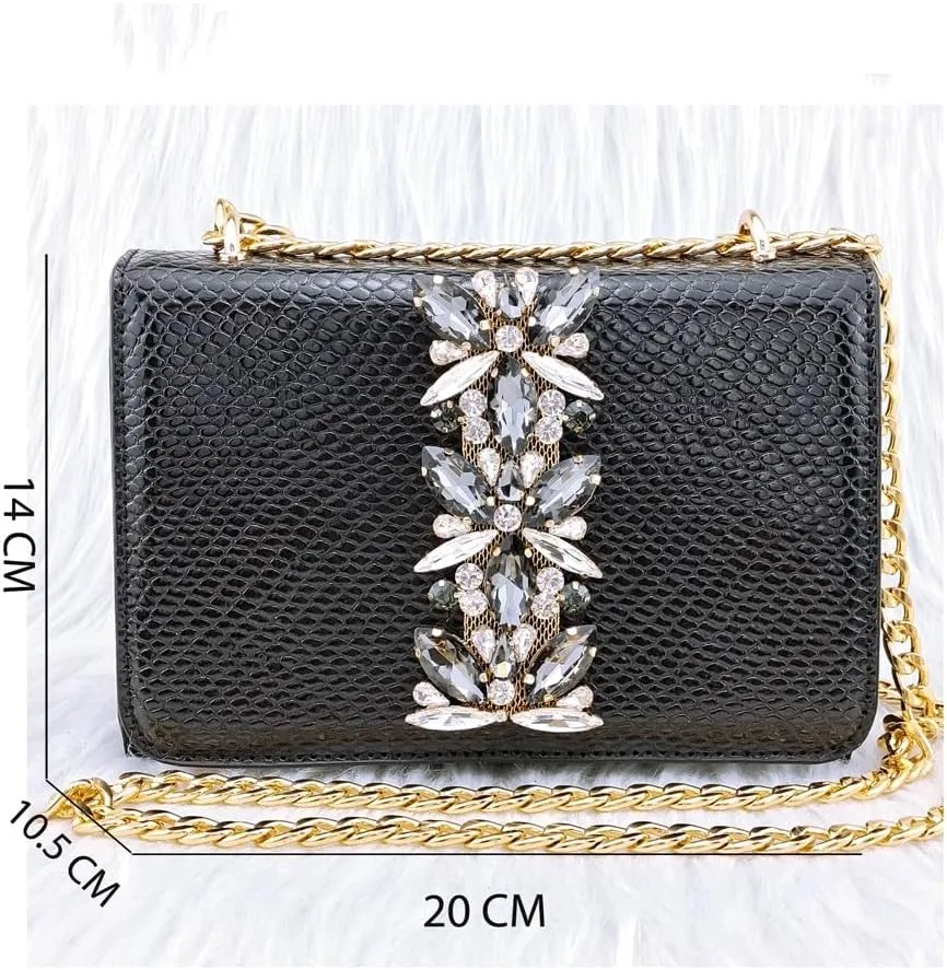 Embossed Varnish with Large Diamonds adorns Classic Noble Women's Shoes and Bag Sets(42)