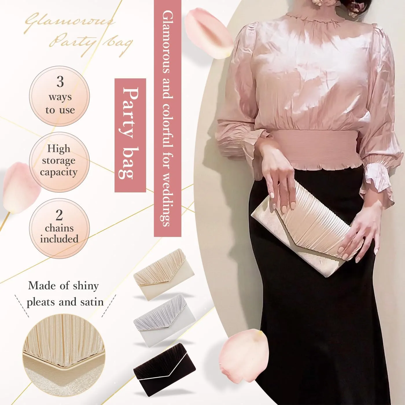 Evening bag Women Handbag Clutch Bag Purse WeddingBag Shoulder