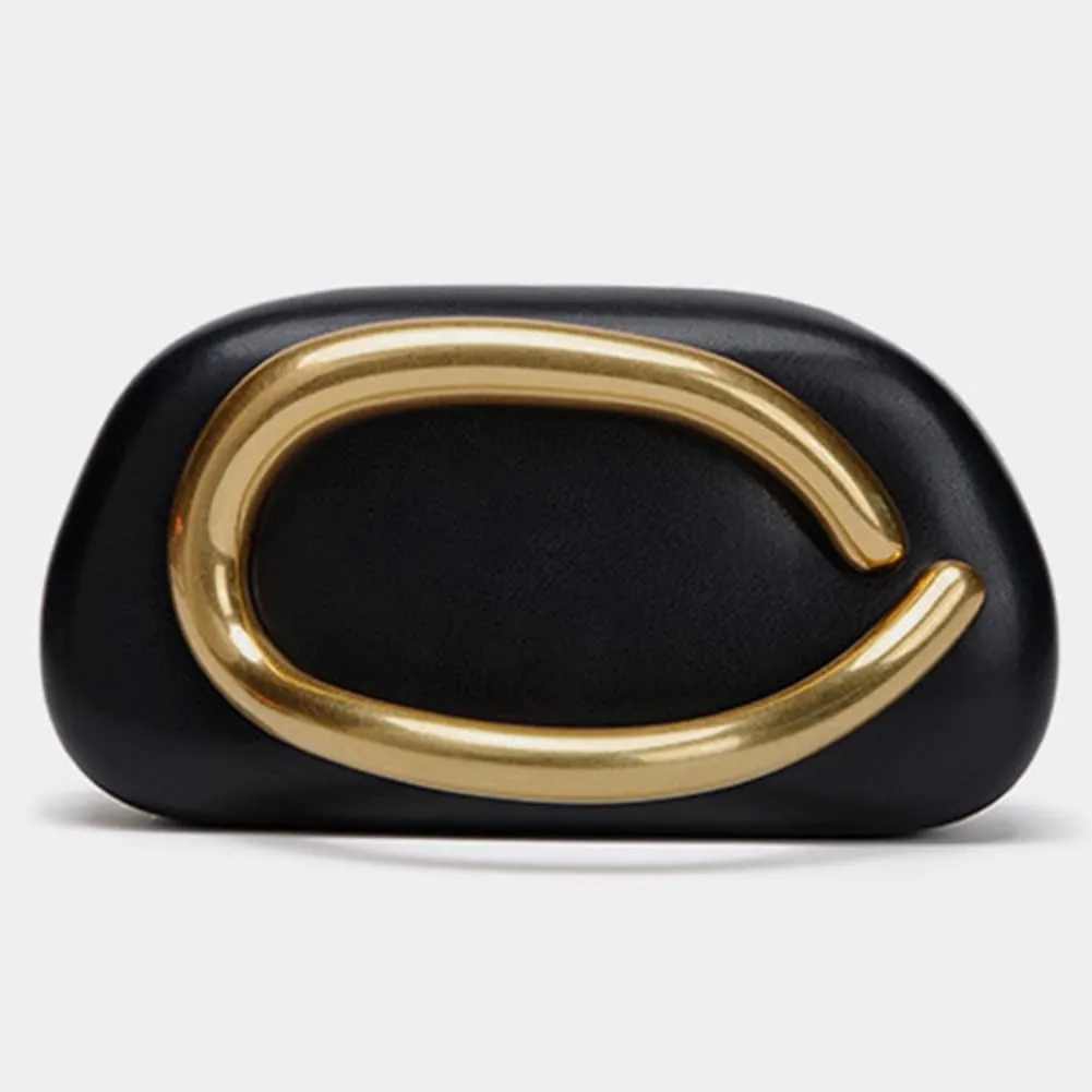 Evening Clutch Purses for Women Formal Unique Crossbody Purse Gold Closure Box Clutch Handbag Small Y2K Shoulder Bag