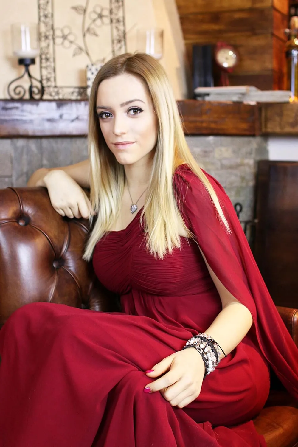 Ever-Pretty Women's Summer One-Shoulder Empire Waist Chiffon Pleated Maxi Formal Dress 09816