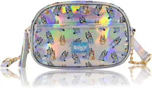 Fast Forward Bluey Purse Crossbody Handbag for Women | Bluey Metallic Vinyl Women's Shoulder Handbag | Bluey Accessories for Girls
