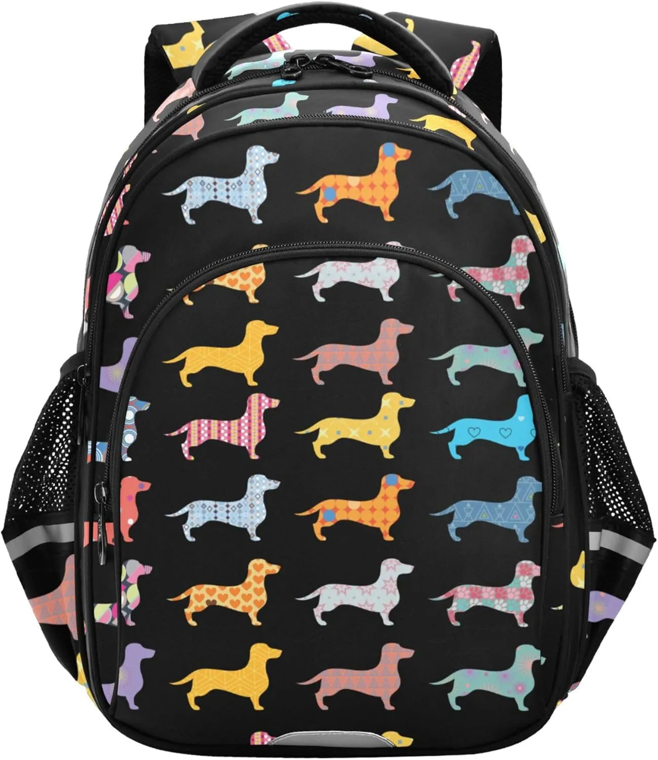 Fisyme Dogs Dachshund Backpack Laptop Back Pack Daycare Bag Bookbag Travel School Backpacks Medium