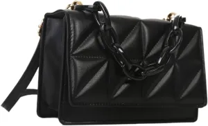 Floerns Women's Handbag Square Bag Embossed Pu Leather Cross Shoulder Purse Bag