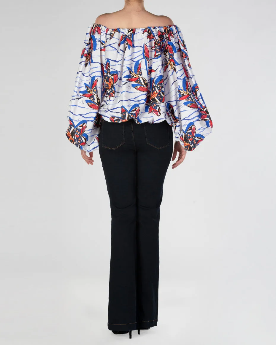 Floral Off Shoulder Shirt