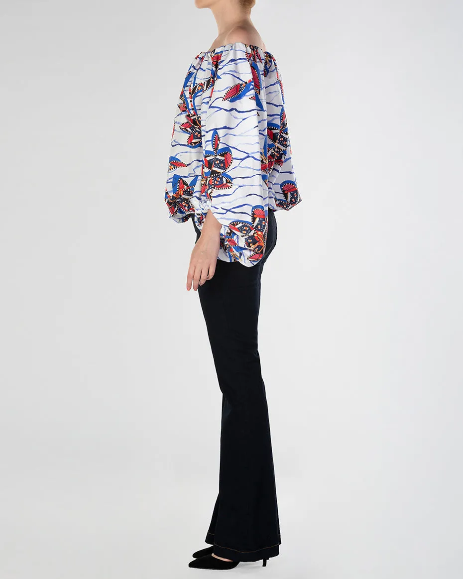 Floral Off Shoulder Shirt