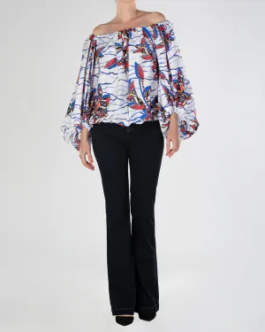 Floral Off Shoulder Shirt