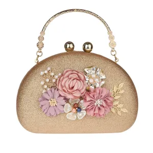 Flower Clutch Bag Lady's Hand Bag Party Wedding Purse