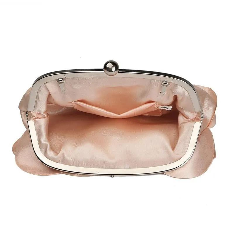 Flower Evening Bag Fashion Rose Chain Clutch
