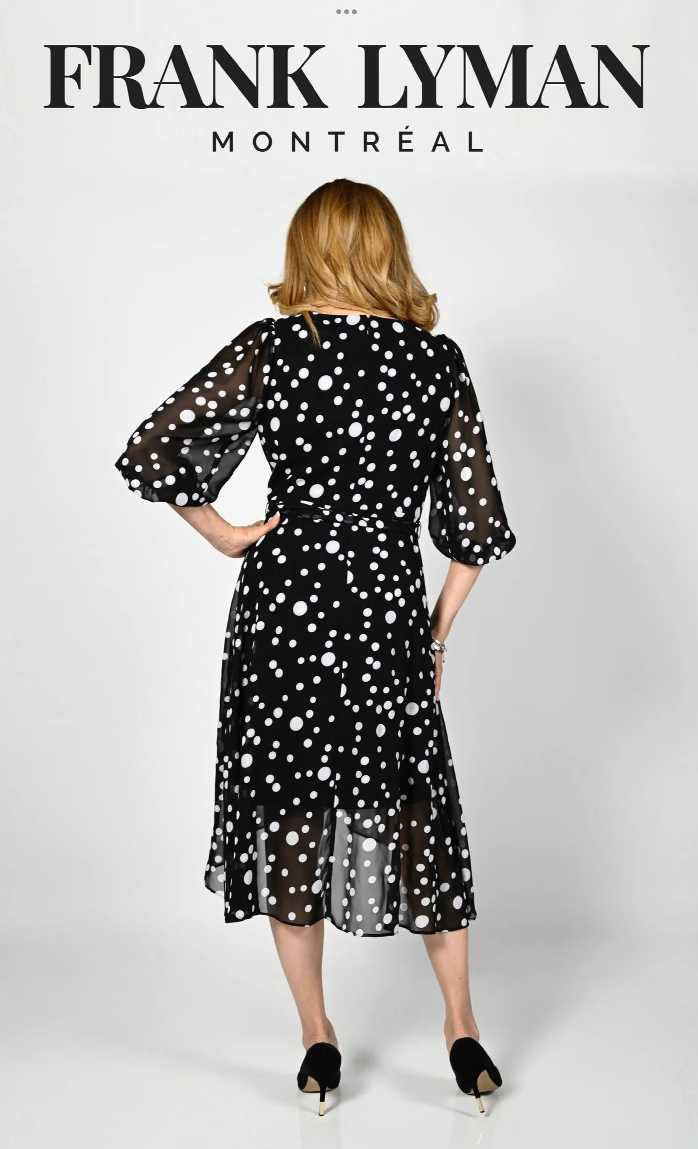 Frank Lyman Textured Spot Dress