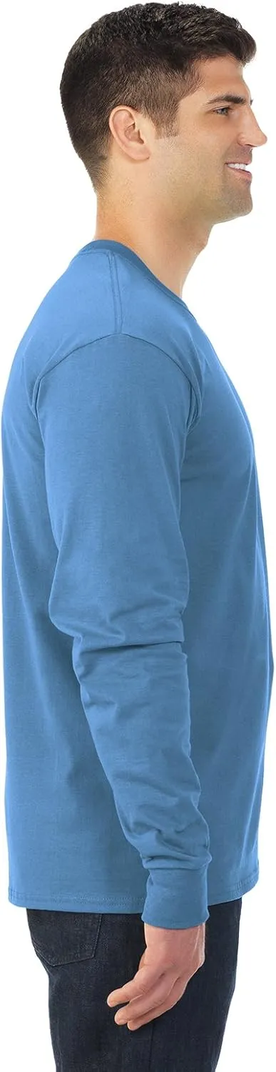 Fruit of the Loom Men's Long Sleeve Cotton T-Shirt