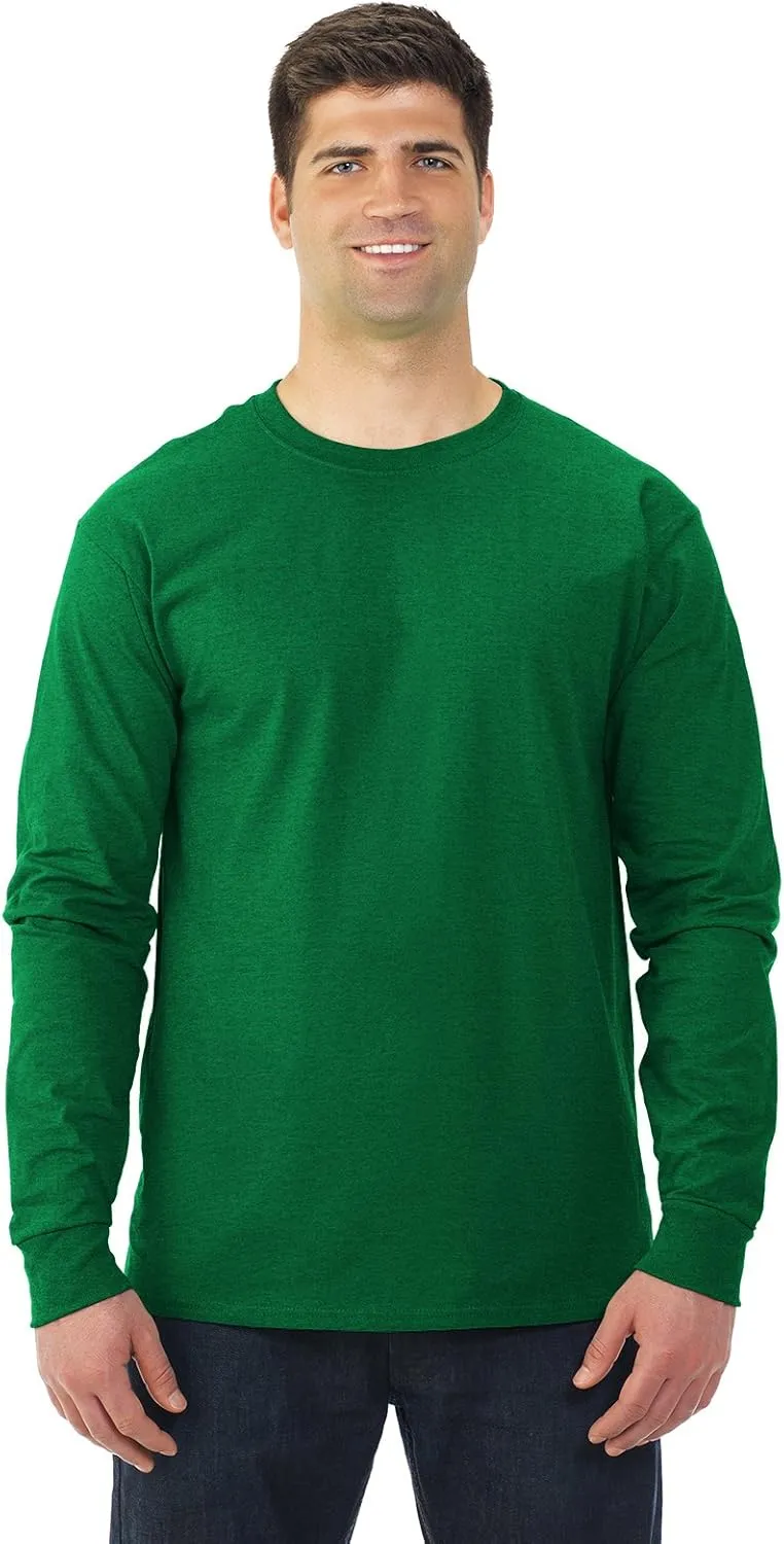 Fruit of the Loom Men's Long Sleeve Cotton T-Shirt