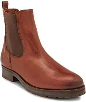 Frye Melissa Chelsea Boots for Women - Rugged and Comfortable Leather Lined Slip On Classics with Leather Outsole and Antique Metal Hardware