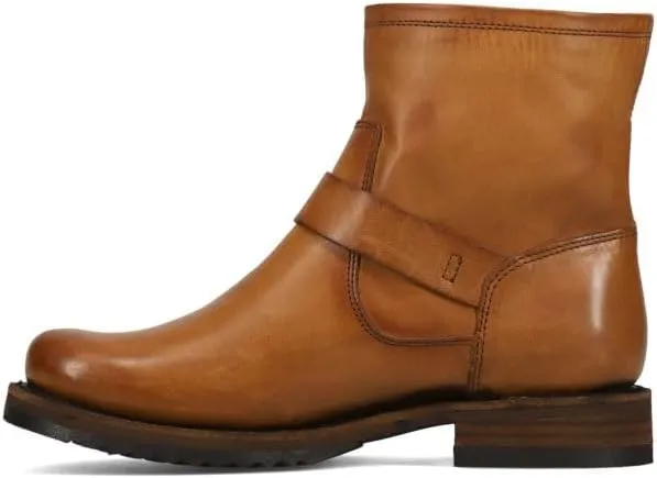 Frye Veronica Booties for Women Made from Full Grain Brush-Off Leather with Antique Metal Hardware and Waterproof, Hand-Stitched Goodyear Welt Construction