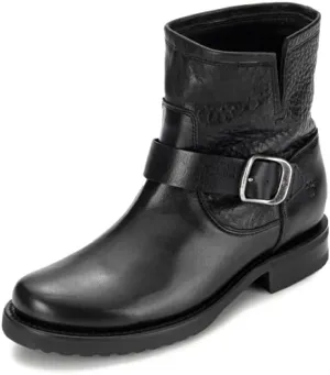 Frye Veronica Booties for Women Made from Full Grain Brush-Off Leather with Antique Metal Hardware and Waterproof, Hand-Stitched Goodyear Welt Construction