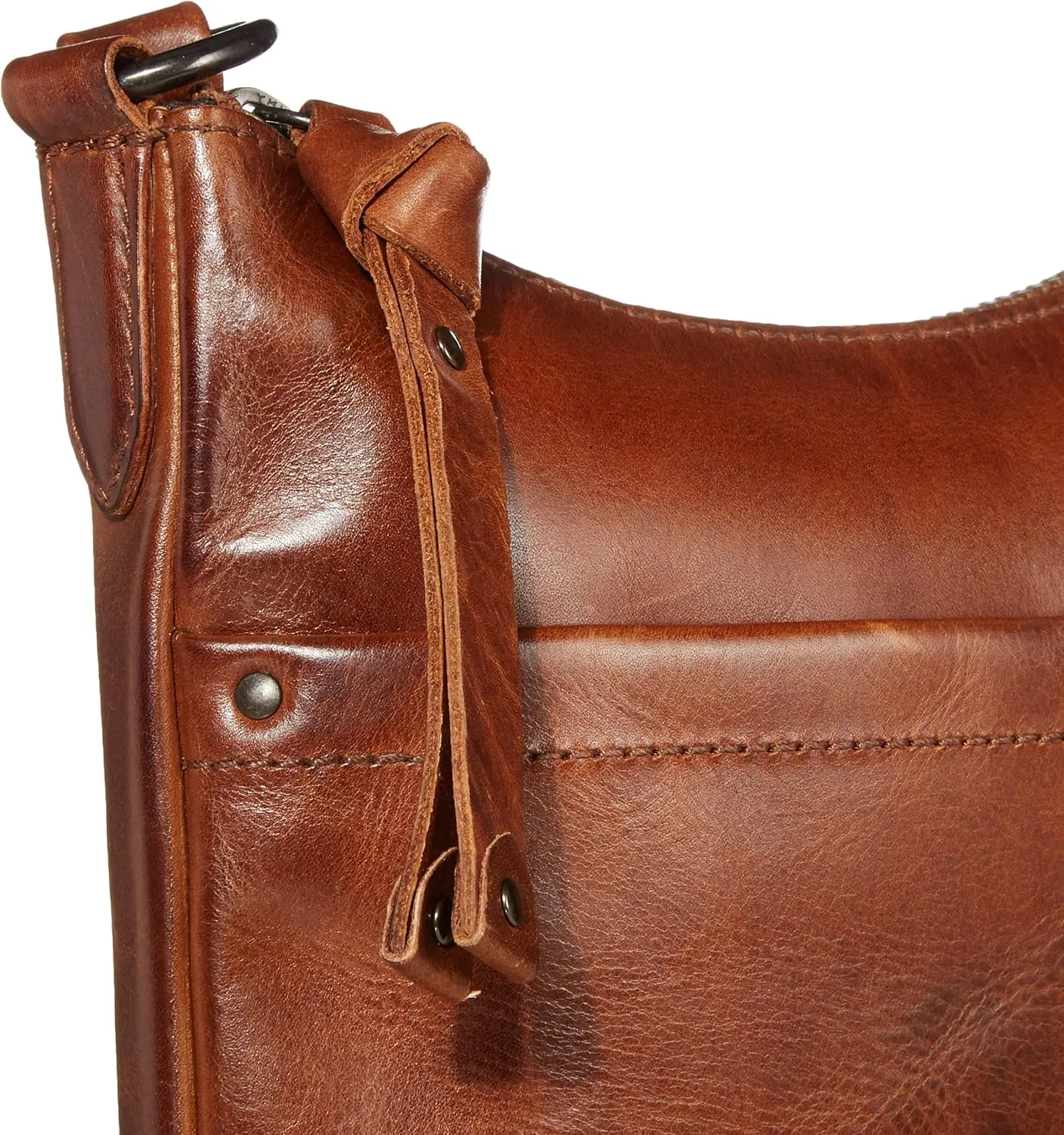 Frye Women's Melissa Swing Pack Zip Crossbody Bag, Handbag with Adjustable Strap & Pockets