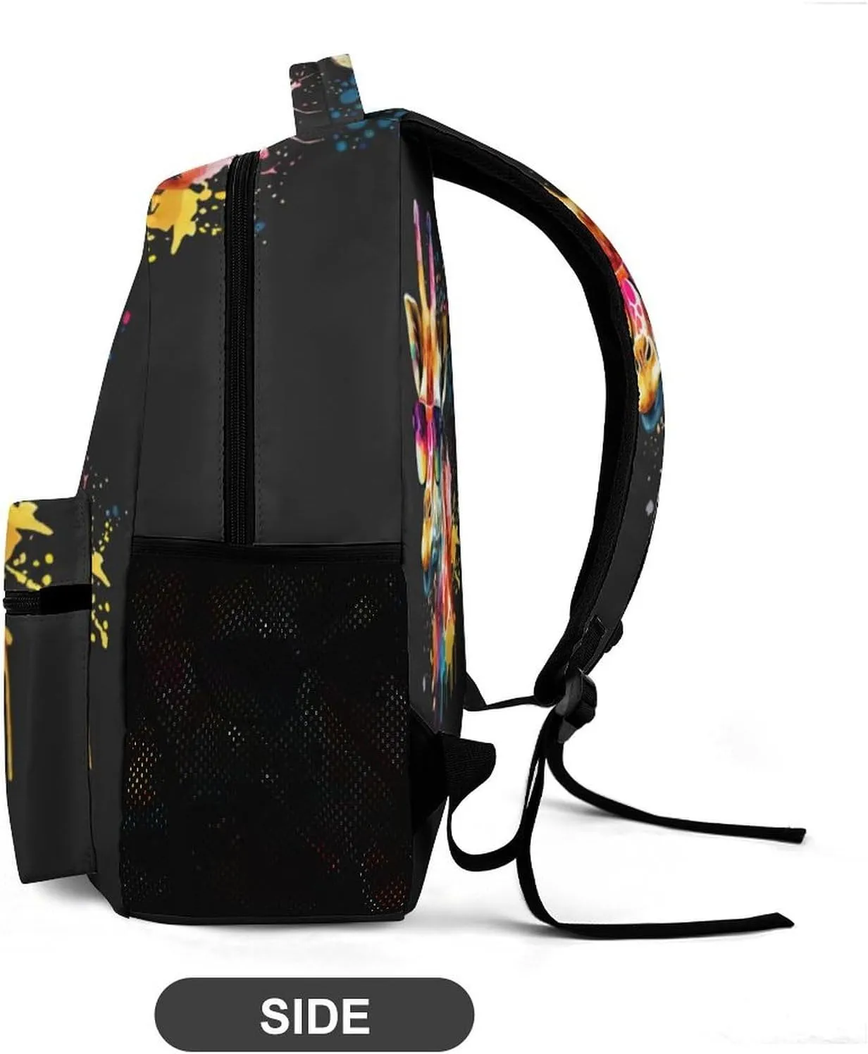 Giraffe Backpack for Kids Girls Boys School, 16 Inches Cute Giraffes Theme Bookbag, Adjustable, Lightweight, Large Capacity, Colorful Daily Casual Backpacks