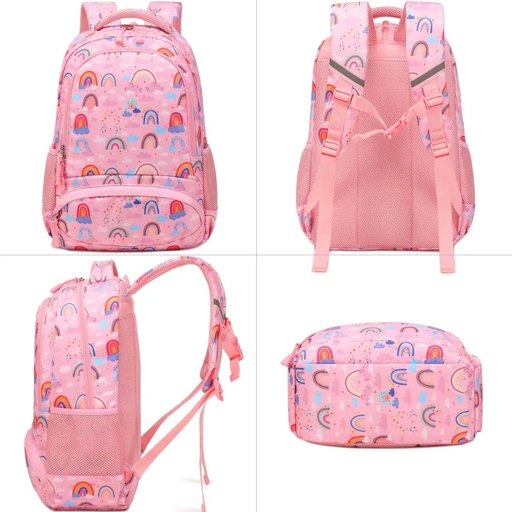 Girls Backpack for Elementary Kids School Bookbag Set Cute Unicorn Backpacks for Girls Water Resistant
