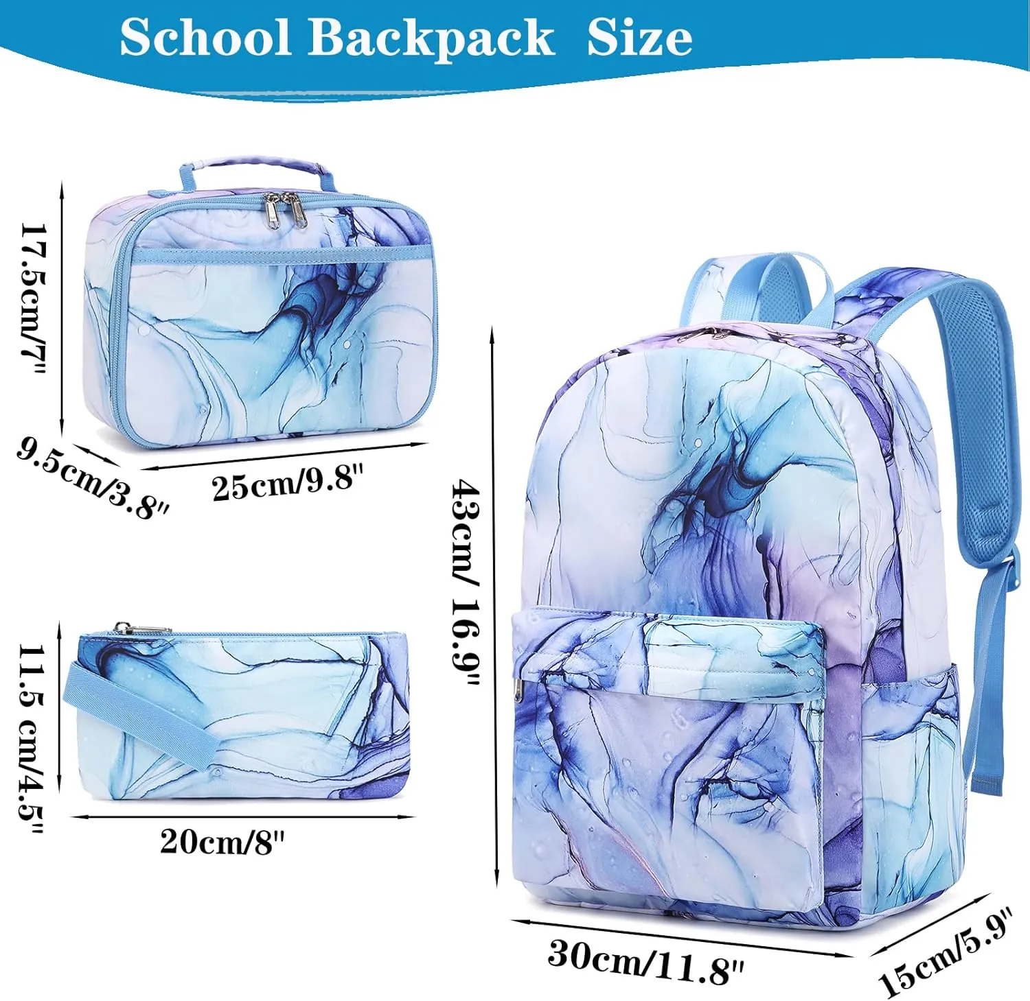 Girls Backpack School Backpack for Boys and Girls Laptop Backpack Water Resistant Middle School Bags Kids Backpacks