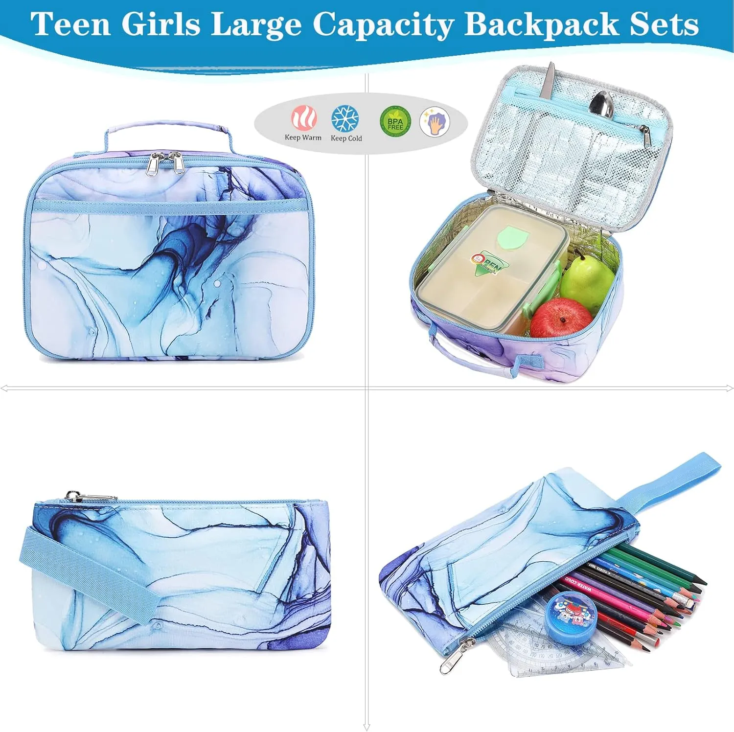 Girls Backpack School Backpack for Boys and Girls Laptop Backpack Water Resistant Middle School Bags Kids Backpacks