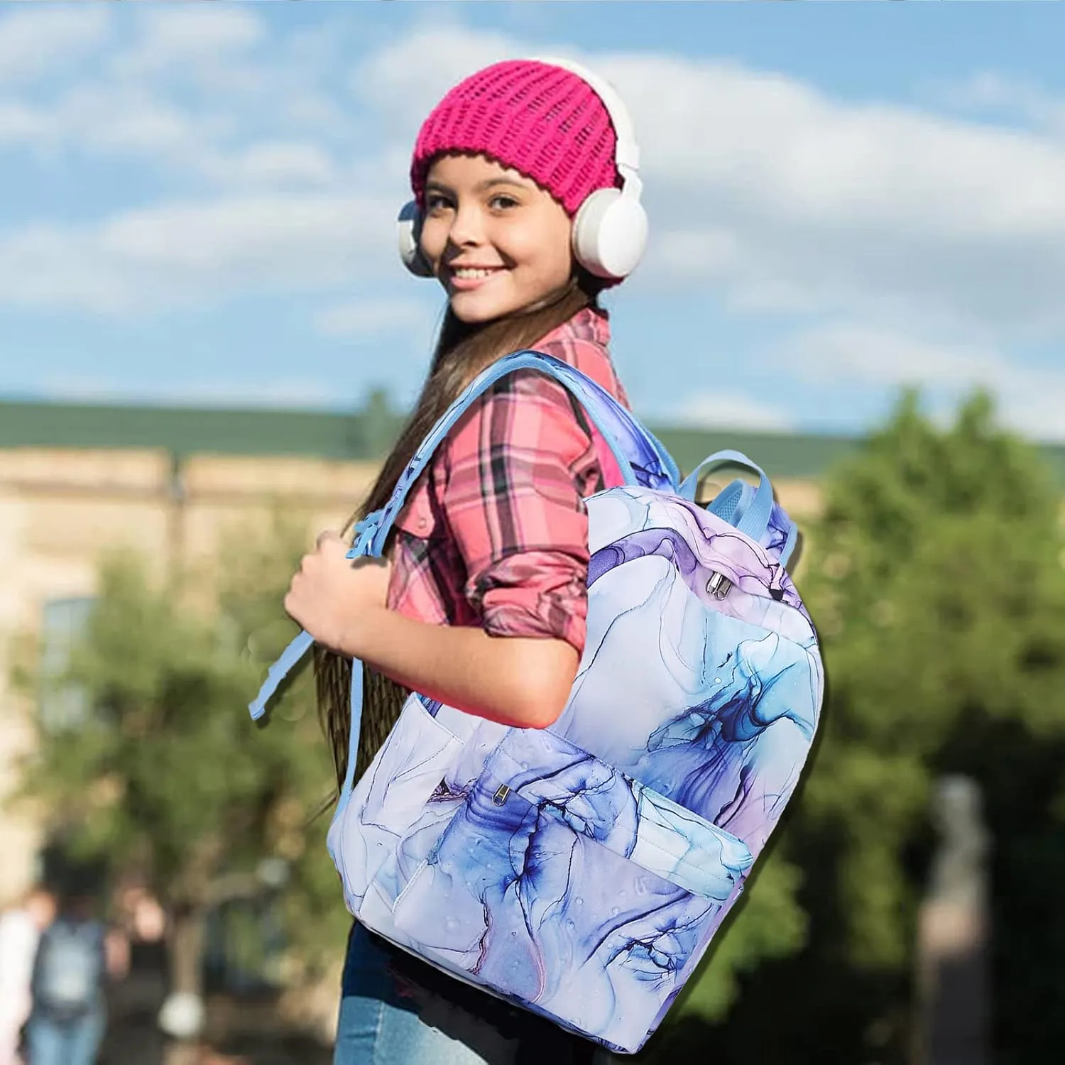 Girls Backpack School Backpack for Boys and Girls Laptop Backpack Water Resistant Middle School Bags Kids Backpacks