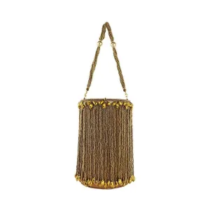 Gold Beaded Potli Bag – Handcrafted Bridal & Festive