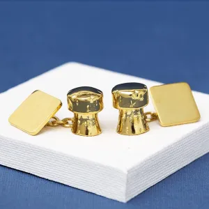 Gold Champagne Cork Cufflinks