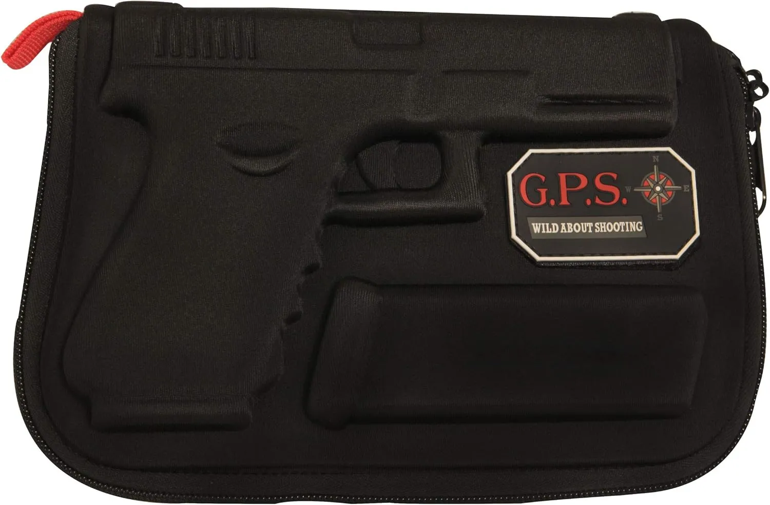 G.P.S. G. Outdoor Products Custom Molded Pistol Case with Double-Locking Zippers - Rugged Lightweight Portable Shooting Accessory - Compatible with Glock Models 17, 19, 22, 23, 26 and 28