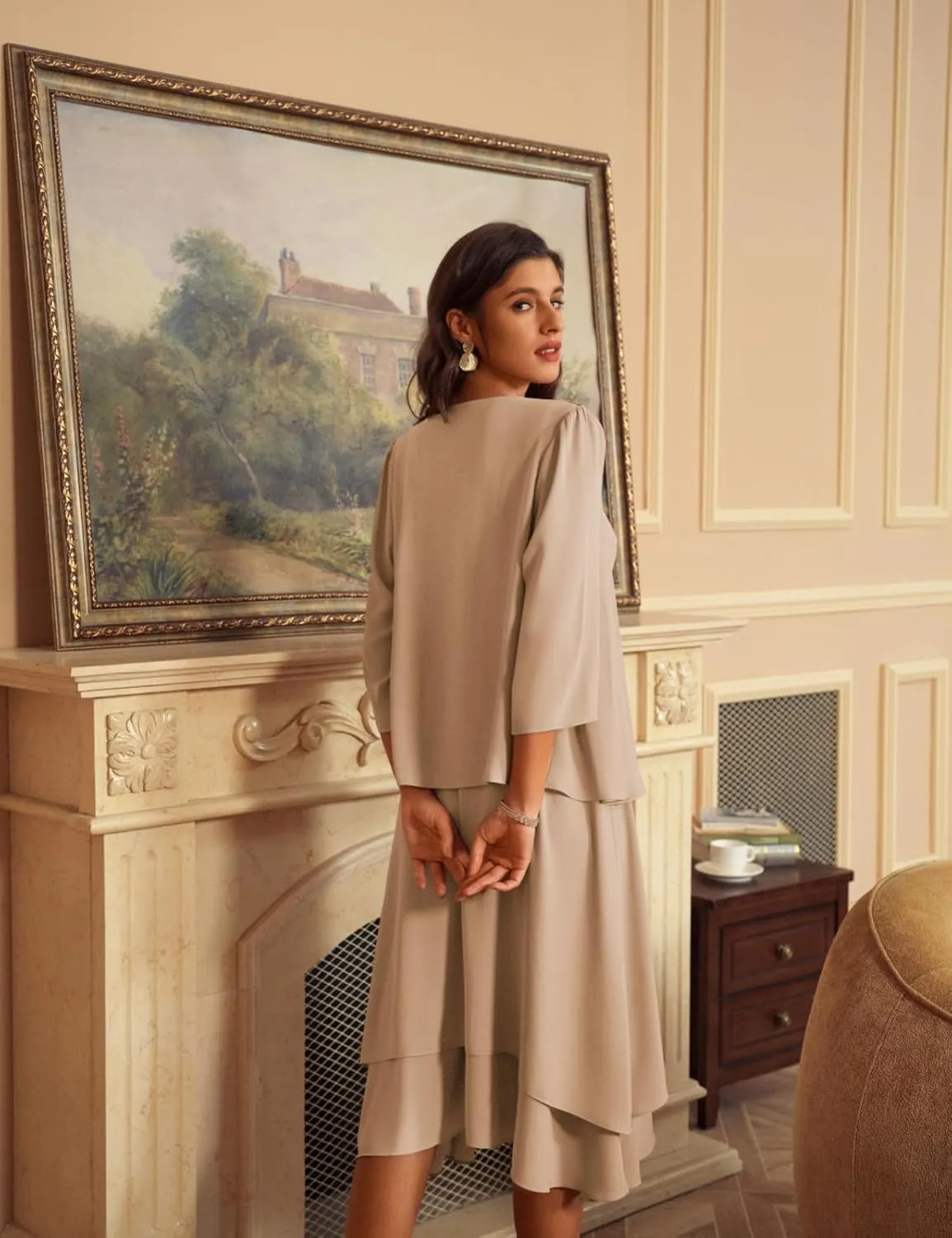 GRACE KARIN Women Dresses for Party Formal 2025 Mother of The Bride Dress Wedding Guest Dress with Jacket