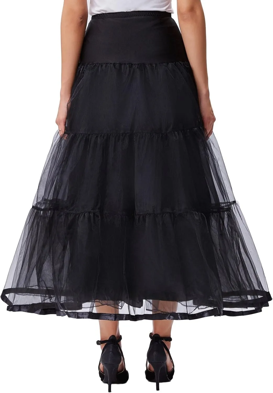 GRACE KARIN Women's Ankle Length Petticoats Wedding Slips Plus Size S-3X