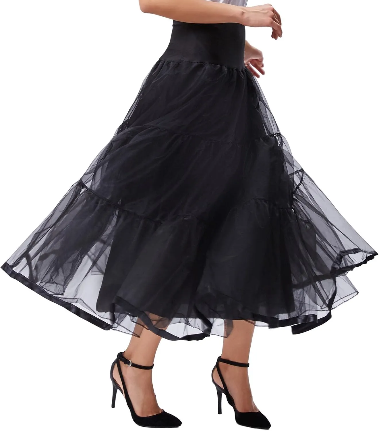GRACE KARIN Women's Ankle Length Petticoats Wedding Slips Plus Size S-3X