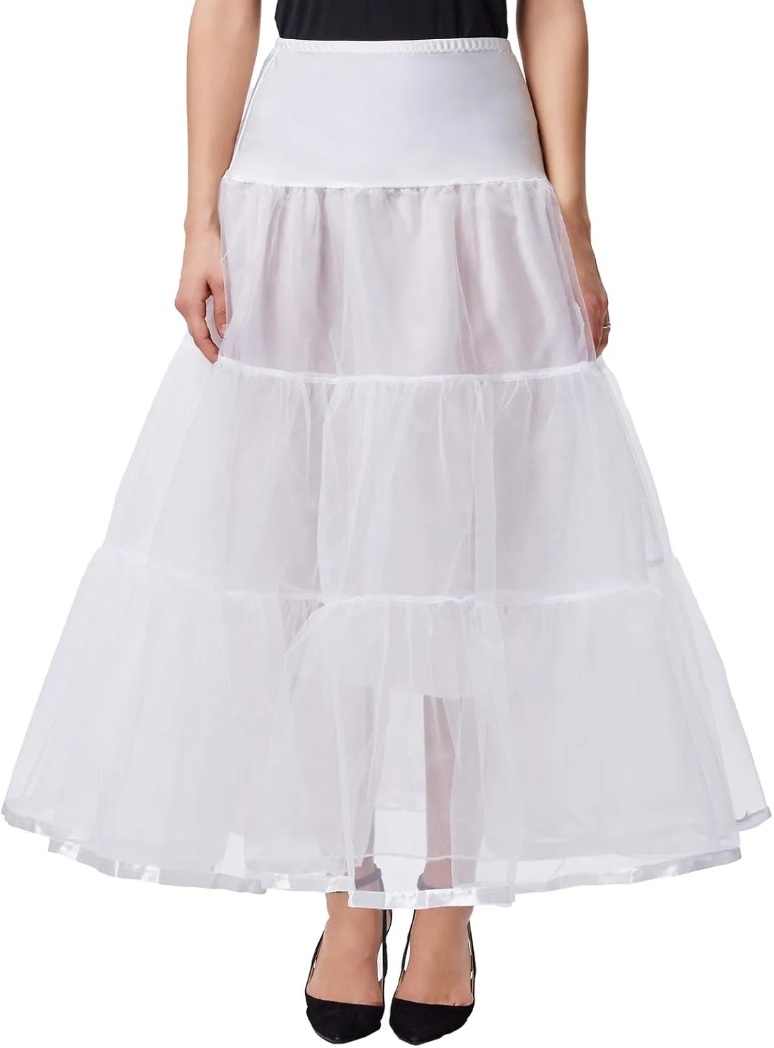 GRACE KARIN Women's Ankle Length Petticoats Wedding Slips Plus Size S-3X