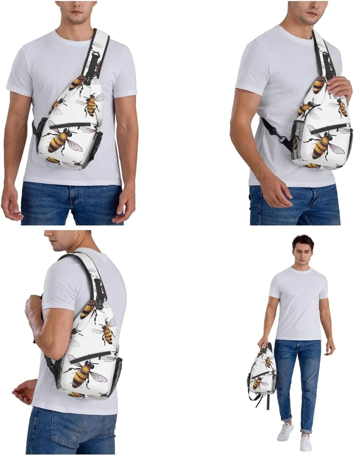 Green Grass Soccer Print Cross Chest Bag Diagonally Men Cross Chest Bag Diagonally