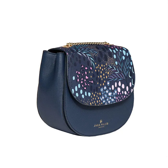 HALF MOON CROSS BODY - MIDNIGHT LEOPARD