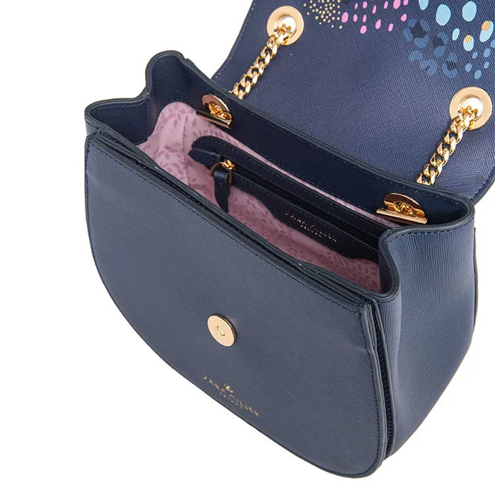 HALF MOON CROSS BODY - MIDNIGHT LEOPARD