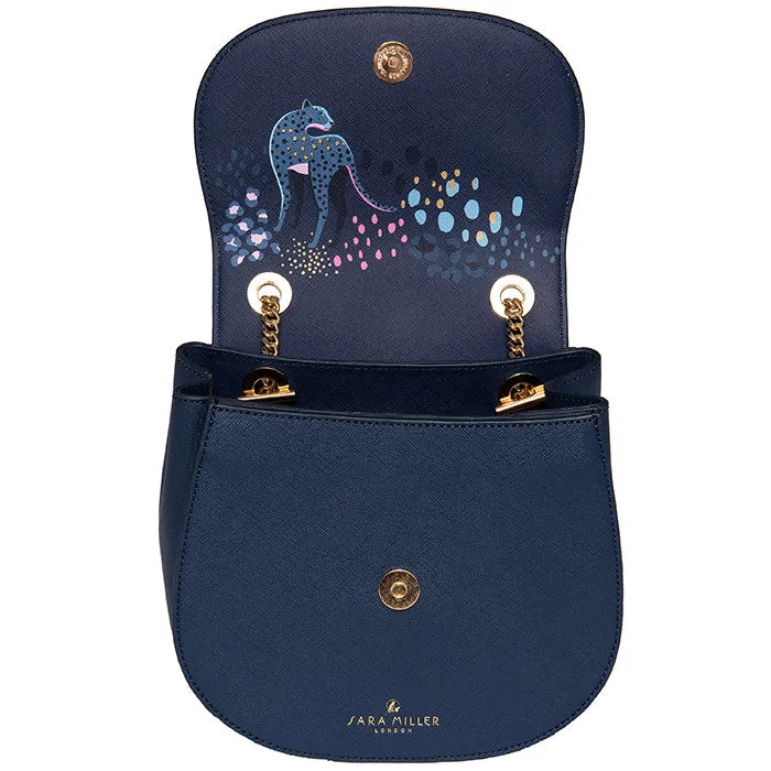 HALF MOON CROSS BODY - MIDNIGHT LEOPARD