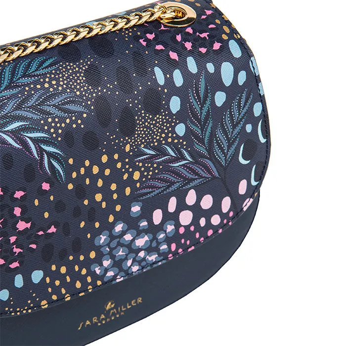 HALF MOON CROSS BODY - MIDNIGHT LEOPARD