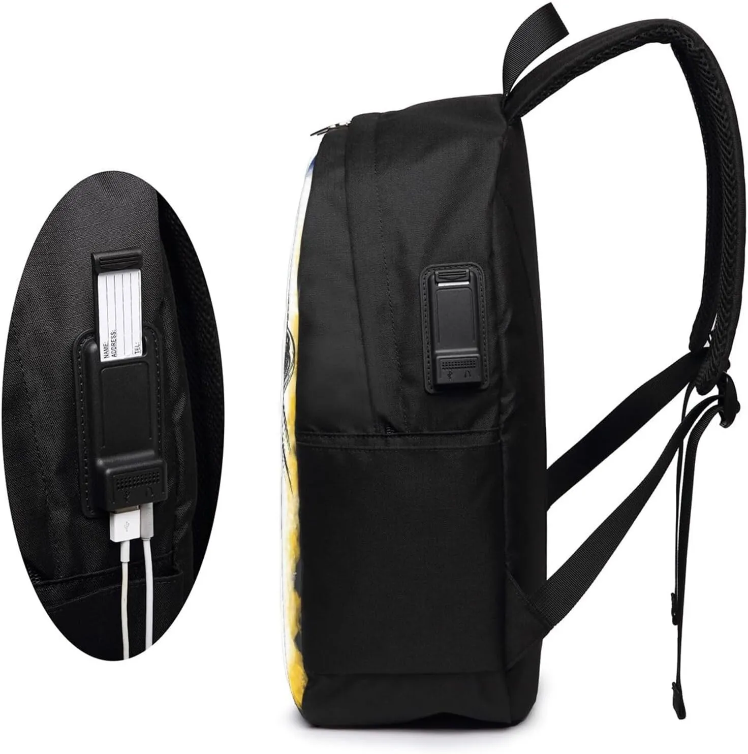 Half Venezuelan American Flag Venezuela Messy Hair Sunglasses Laptop Backpacks Travel Backpack Casual Business Daypack Sport Rucksack Computer Bag Fits up to 17 Inch Notebook with USB Port