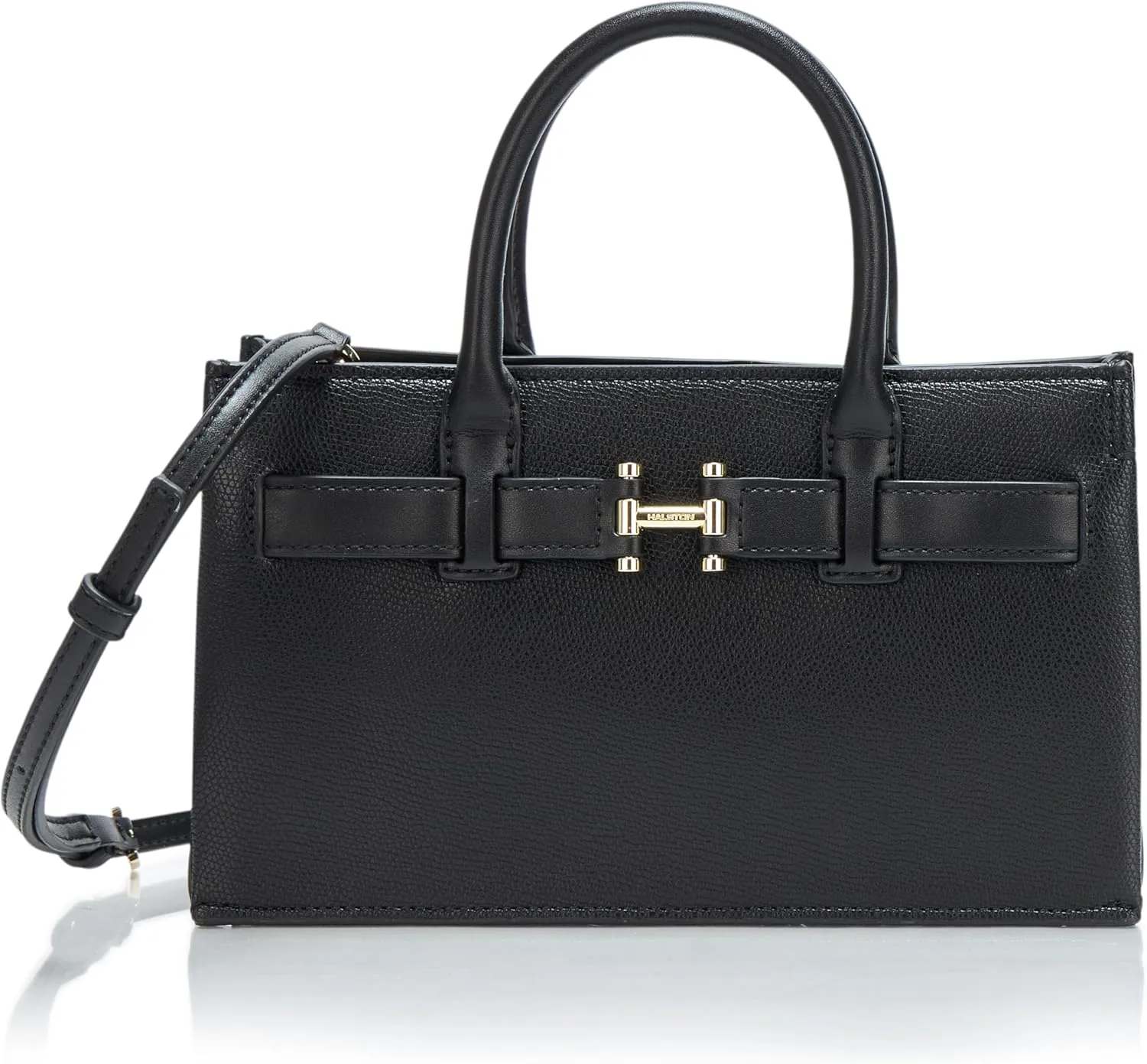 Halston Jerry Signature Logo Top Zip Crossbody