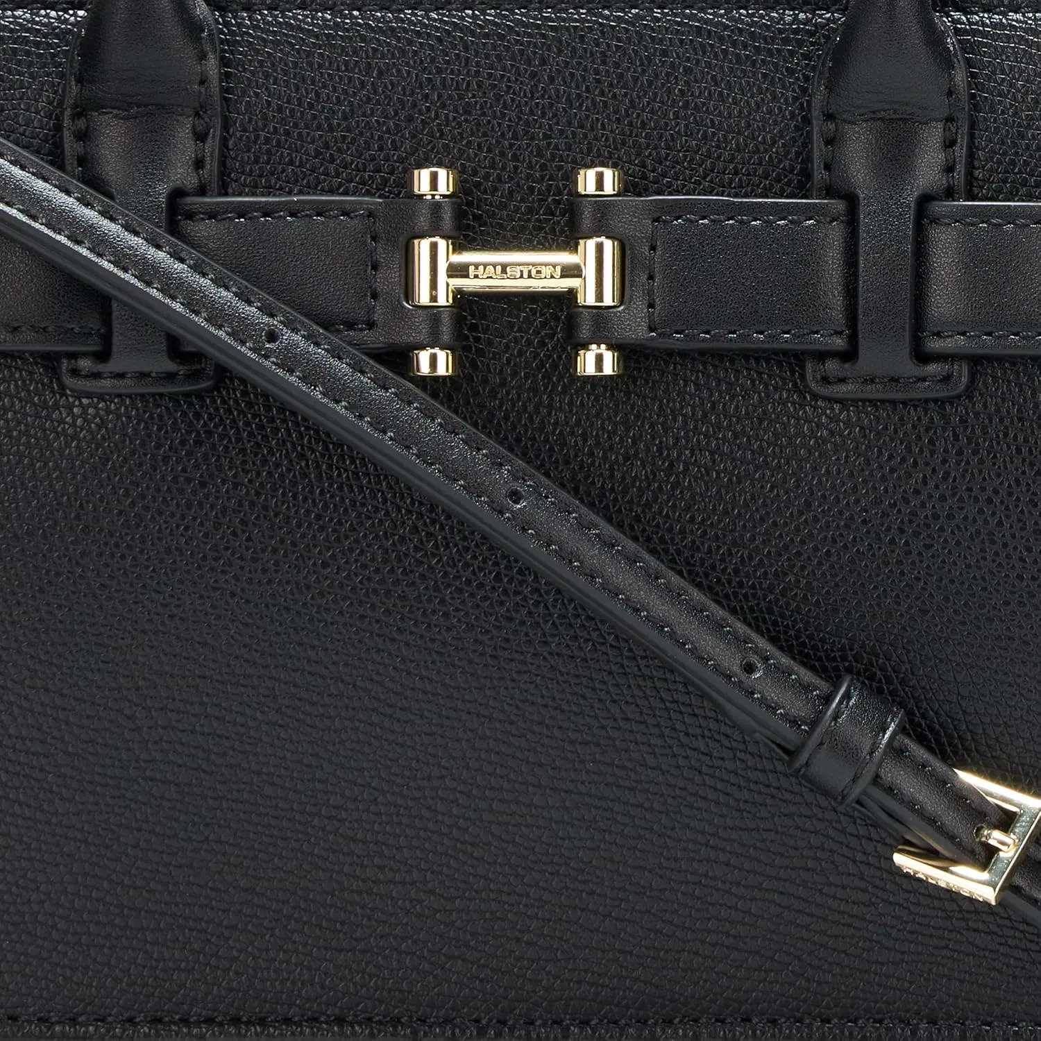 Halston Jerry Signature Logo Top Zip Crossbody