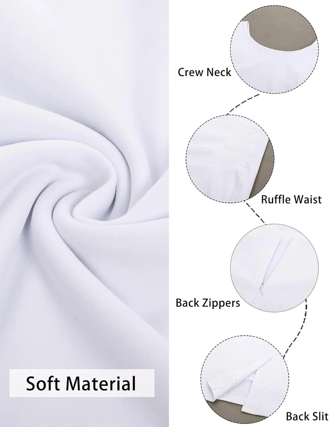 Hanna Nikole Women Plus Size Chiffon Cape Dresses Ruffle Style Midi Bodycon Cocktail Dress