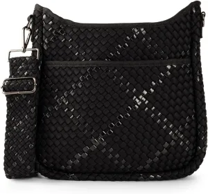 Haute Shore - Blake Noir Woven Crossbody Bag