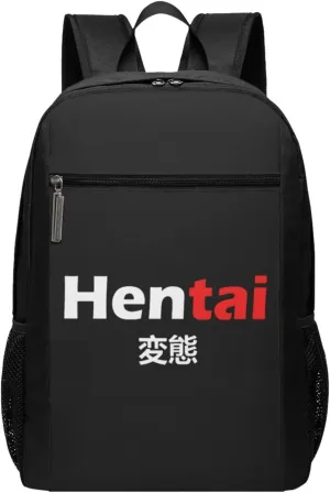 Hentai Travel Laptop Backpack, Business Anti Theft Slim Sturdy Laptops Backpacks, College Computer Bag Gift for Men & Women Fits 17 Inch Notebook,Black