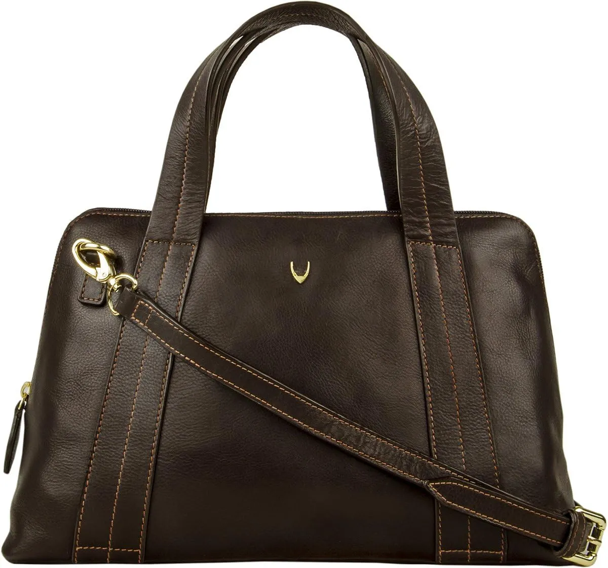 Hidesign Cerys Medium Leather Satchel Crossbody with Detachable Shoulder Strap