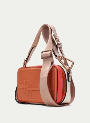Hispanitas Coral, Scarlet and Latte Shoulder Bag |BV253979CO