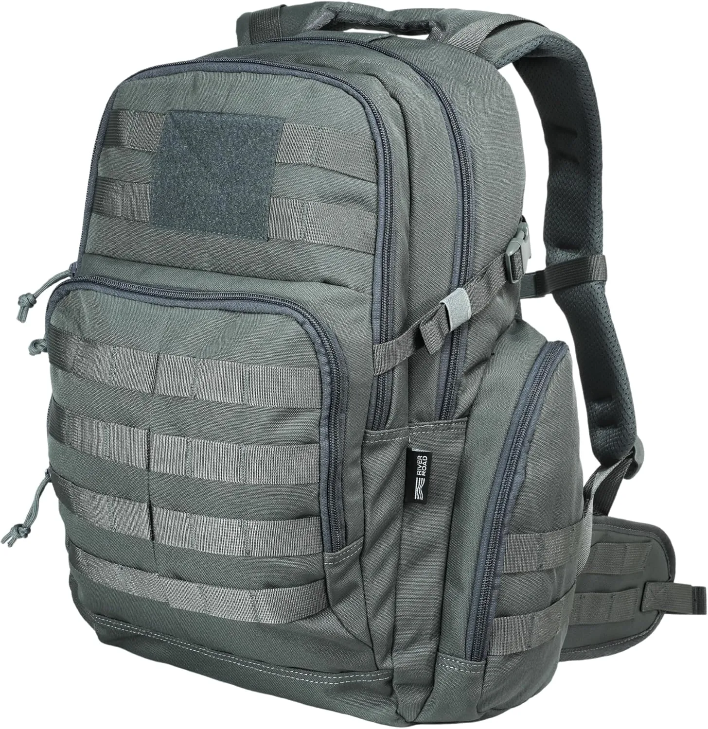 Huntex 40L Tactical Backpack for Men and Women in Gray - Military Style for Hunting, Hiking & Travel Combat Backpack - Outdoor Tactical Backpacks & Sport Mochila Tactica